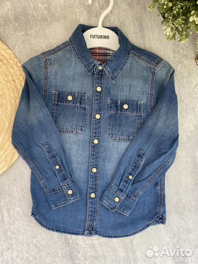 Джинсовая рубашка 104