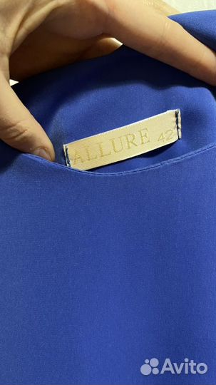 Платье ярусное, с воланами, синее, черное, H&M