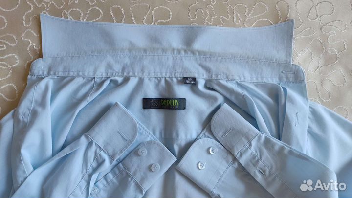 Рубашка Peplos голубая, р-р 33 (140-146)