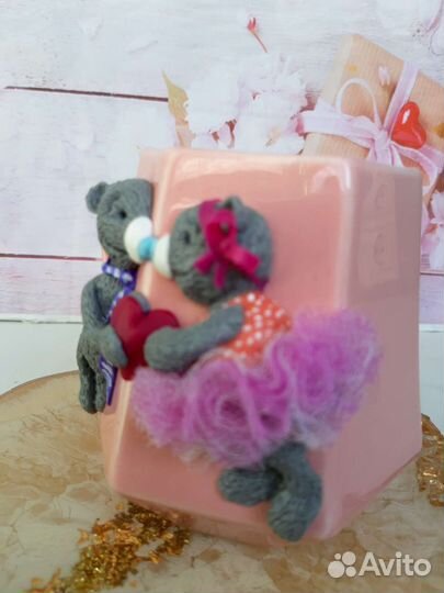 Кружка влюблённые мишки Тедди