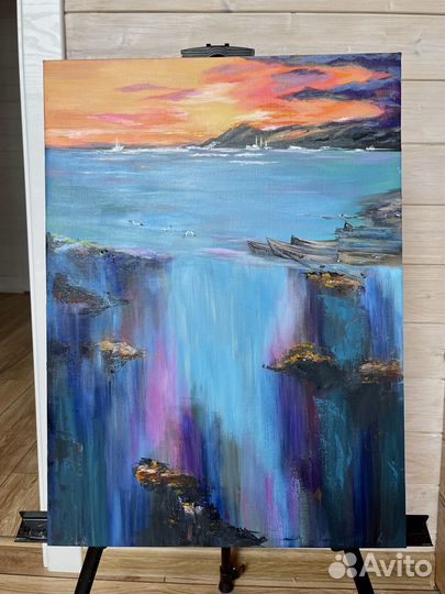 Картина на холсте акрил 40х55