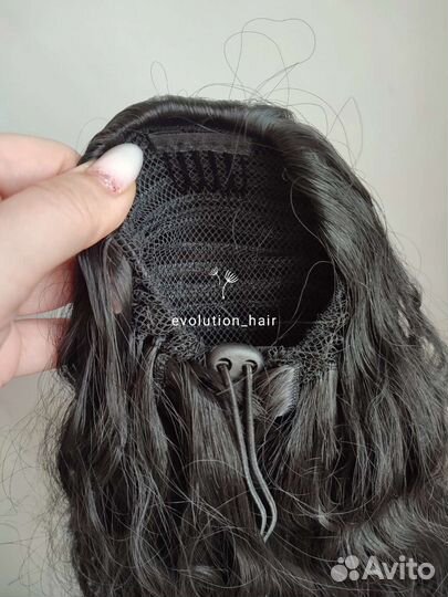 Хвост накладной, шиньон на фиксаторе