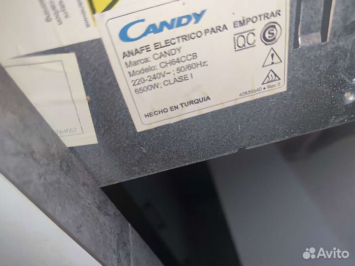 Варочная панель электрическая candy ch64ccb