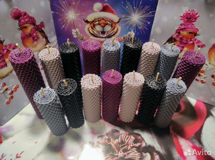 Свечи все цвета + чёрные