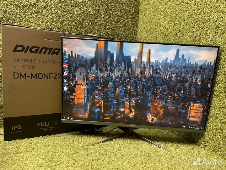 Новый большой IPS монитор 27 дюймов FullHd