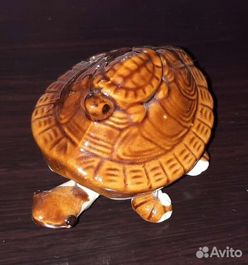 Сувенир Черепашка Фарфоровая Шевелящаяся Винтаж