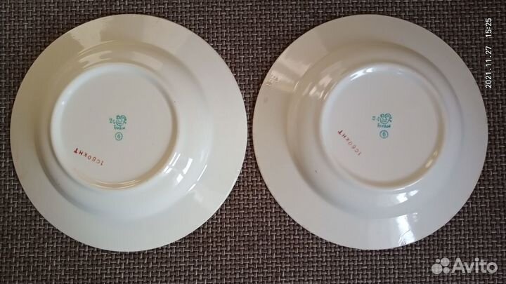 Тарелки и блюдца времен СССР