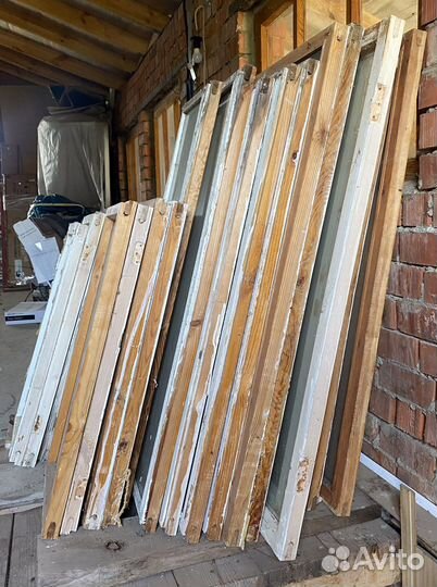 Деревянные Окна Остекленные Рамы Стекла бу