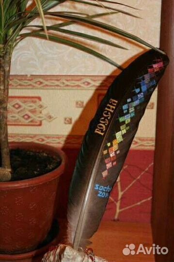 Роспись перьев-ручек на подарок или для интерьера