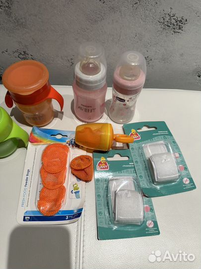 Бутылочки,поильники,ниблер-Avent,Chico