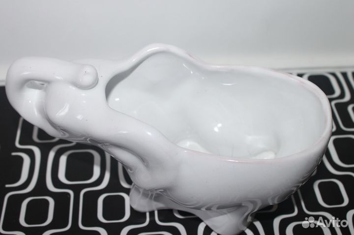 Слон конфетница вазон Бегемот кашпо фарфор