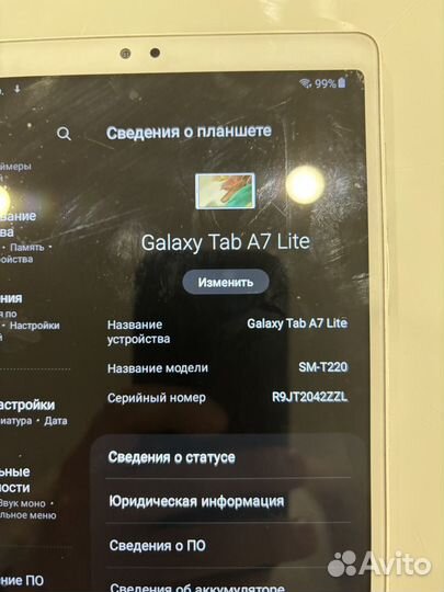 Планшет samsung galaxy tab a7 lite