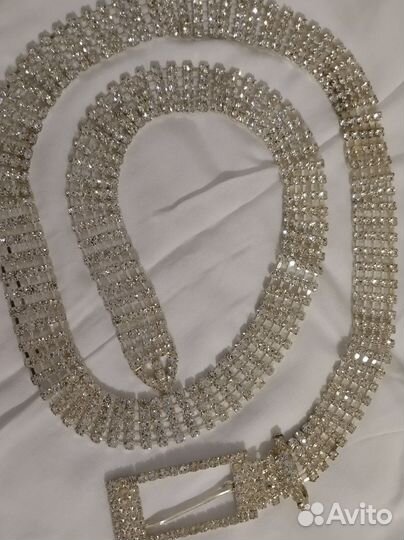 Ремень женский стразы