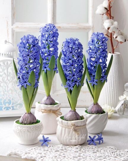Цветы ручной работы гиацинты из фоамирана