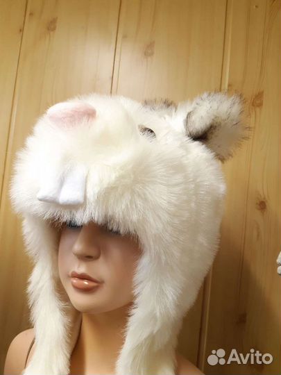 Шапка новая зимняя заяц