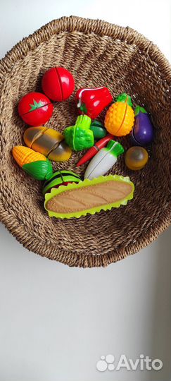 Овощи и фрукты на липучках