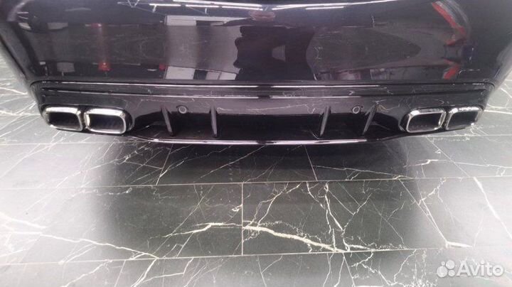 Насадки на выхлоп в стиле 63 AMG дизайн 2019+ хром