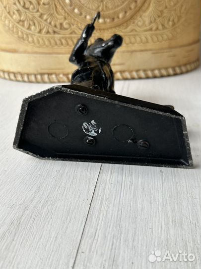 Статуэтка крокодил Гена и Чебурашка металл СССР