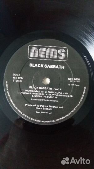 Виниловые грампластинки Black Sabbath