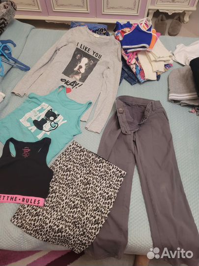 Вещи пакетом на девочку 134 140