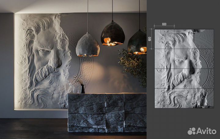 Гипсовый барельеф