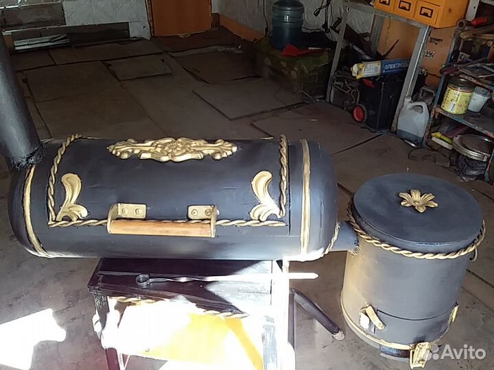 Мангал+коптильня+казан