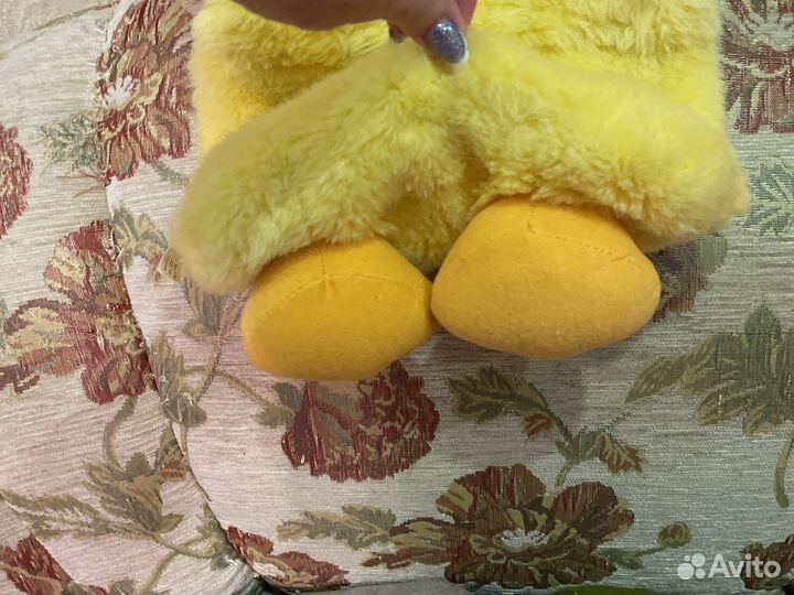 Меховая уточка, сумочка для пижамы