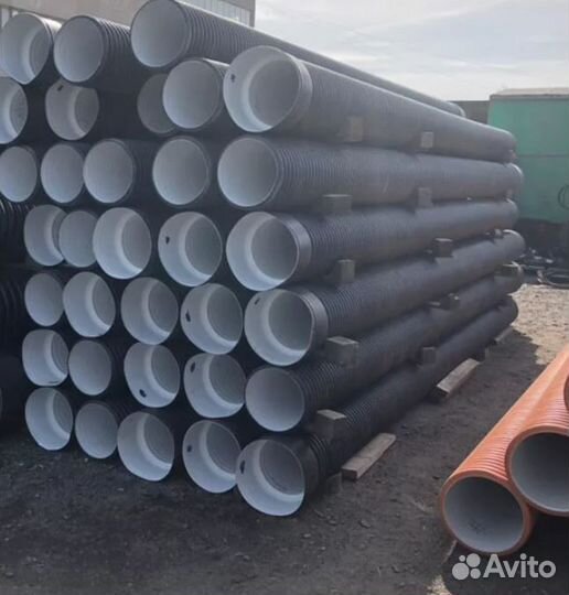 Канализационные гофрированные трубы пнд