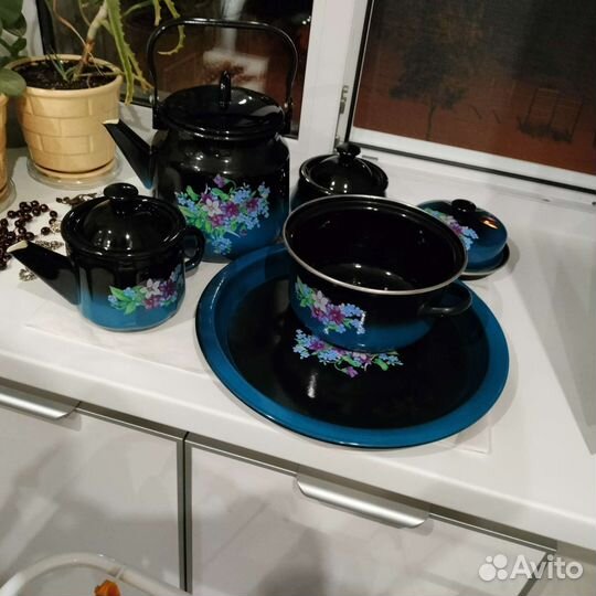 Набор эмалированной посуды СССР