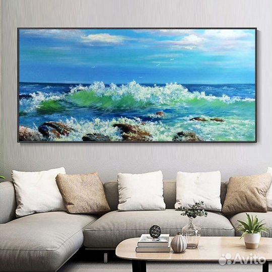 Картина маслом морской пейзаж