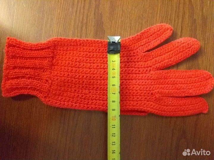 Перчатки и берет р54-56 комплект вязаный