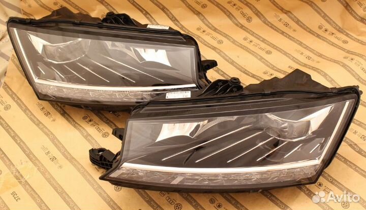 Фары комплект skoda fabia 3 рест 18+ full LED