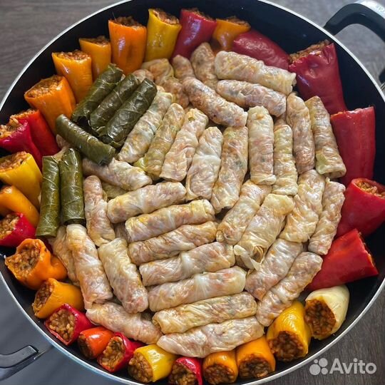 Голубцы домашние, пельмени, вареники