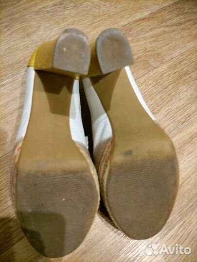 Туфли женские 39 размер натуральная кожа + хлопок