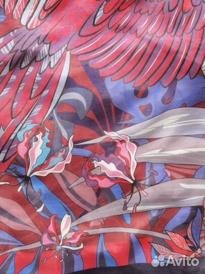 Платок принт джунгли Eleganzza шелк хлопок