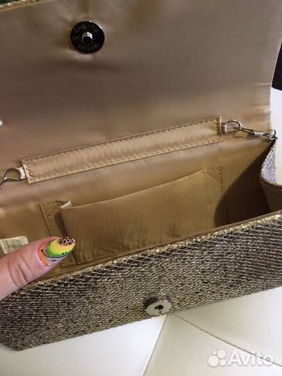 Клатч золото