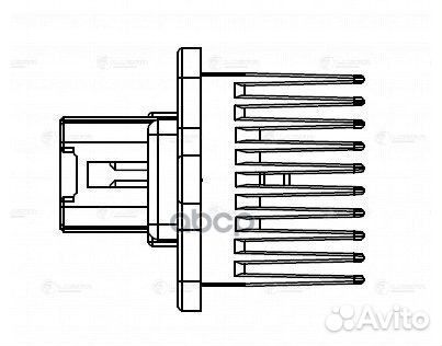 Резистор э/вент. отоп. для а/м Mitsubishi Lance
