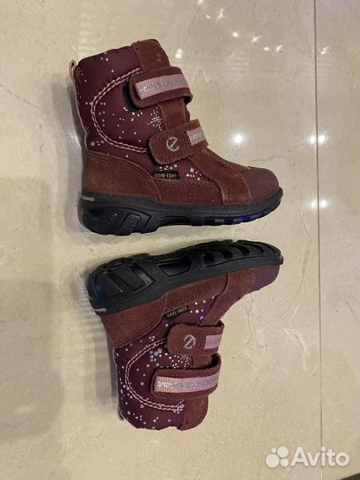 Зимние ботинки ecco 22 девочка
