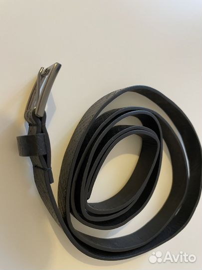 Ремень женский эко кожа черный