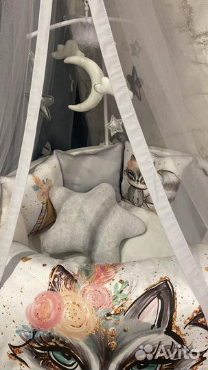 Бортики в кроватку комплект