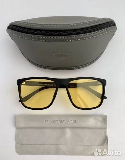 Очки emporio armani желтые поляризационные