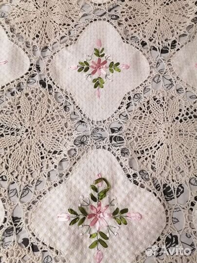 Скатерть лен с вышивкой