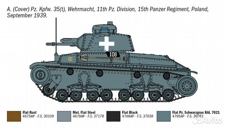 Сборная модель танка Italeri 7084ит