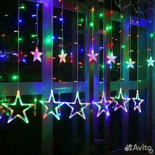 Гирлянда занавес 