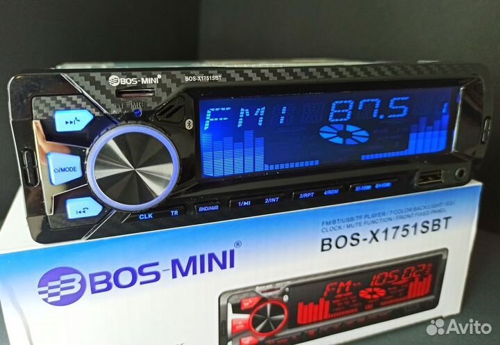 Автомагнитола BOS mini 1751 Магнитола в авто