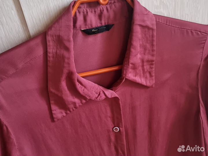 Блузка бордовая Massimo dutti 44 р