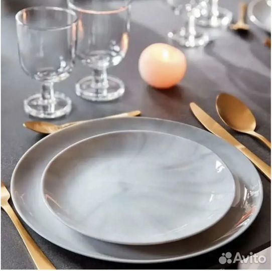 Тарелки десертные Дивали Марбл (Люминарк)