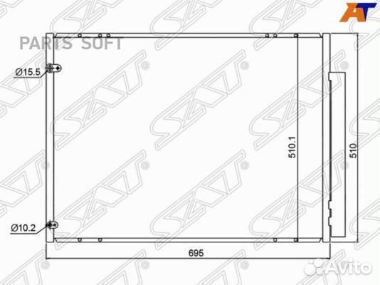 Радиатор кондиционера Лексус RX350 07