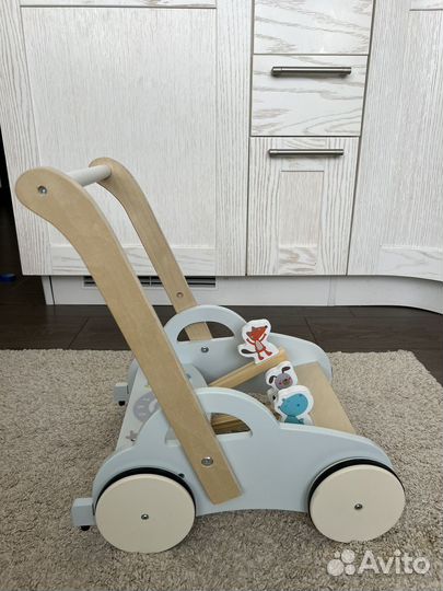 Ходунки каталка детские деревянные