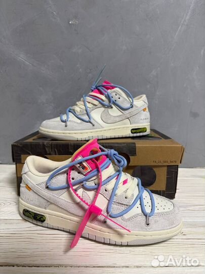 Кроссовки Nike dunk low off white (38)